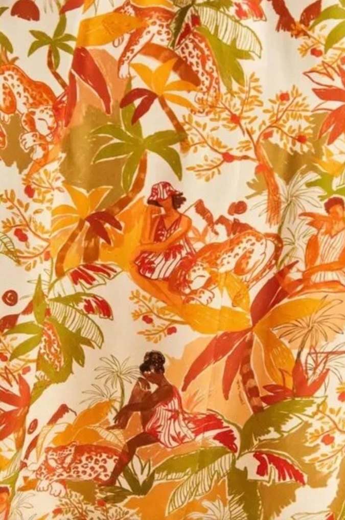 Bohem Çok Renkli Askısız Uzun Elbise - Görsel 5