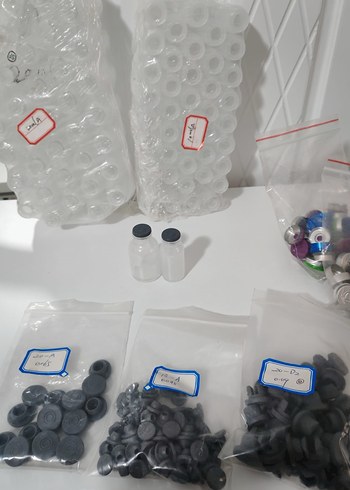 Kauçuk Kapaklı Cam Flakon - Görsel 2