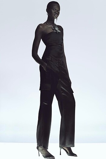 ZARA ETİKETLİ SATEN PANTOLON
