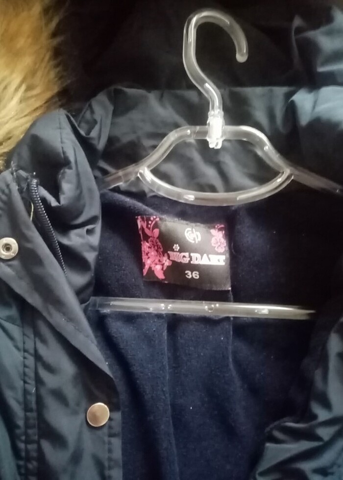 Mont şişme 36 beden lacivert  - Görsel 5