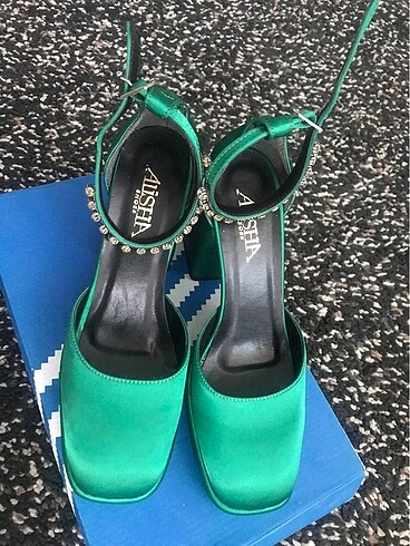 Saten platform  ayakkabı - Görsel 5
