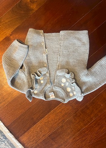 Kız Çocuk Kapüşonlu Fermuarlı Sweatshirt - Görsel 7