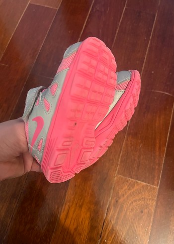 Orjinal NİKE Kız Çocuk Pembe Gri Cırt Cırtlı Spor Ayakkabı - Görsel 3