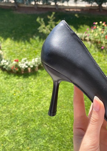 Diğer Tokalı Siyah Stiletto Topuklu Kadın Ayakkabı