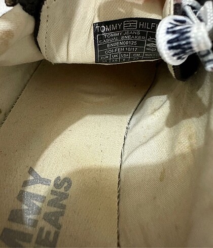 36 Beden lacivert Renk Tommy jeans ayakkabı