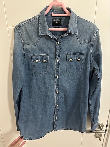 Zara Zara Erkek Kot Gömlek