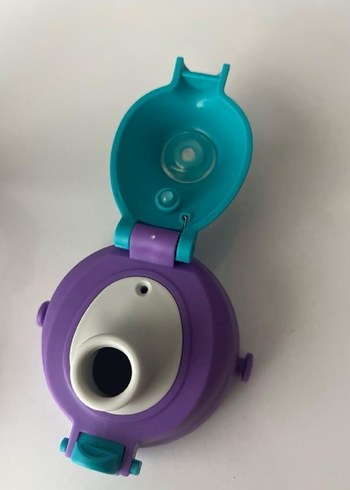 Mor Renkli Çocuk Termos Şişesi ve Kılıfı - Görsel 7