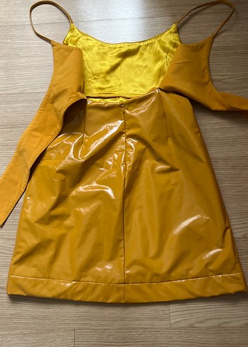 BSL Parlak Sarı Elbise - Görsel 4