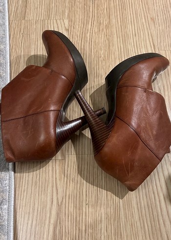 Nine West  Deri Kadın Dolgu Topuklu Bot - Görsel 7
