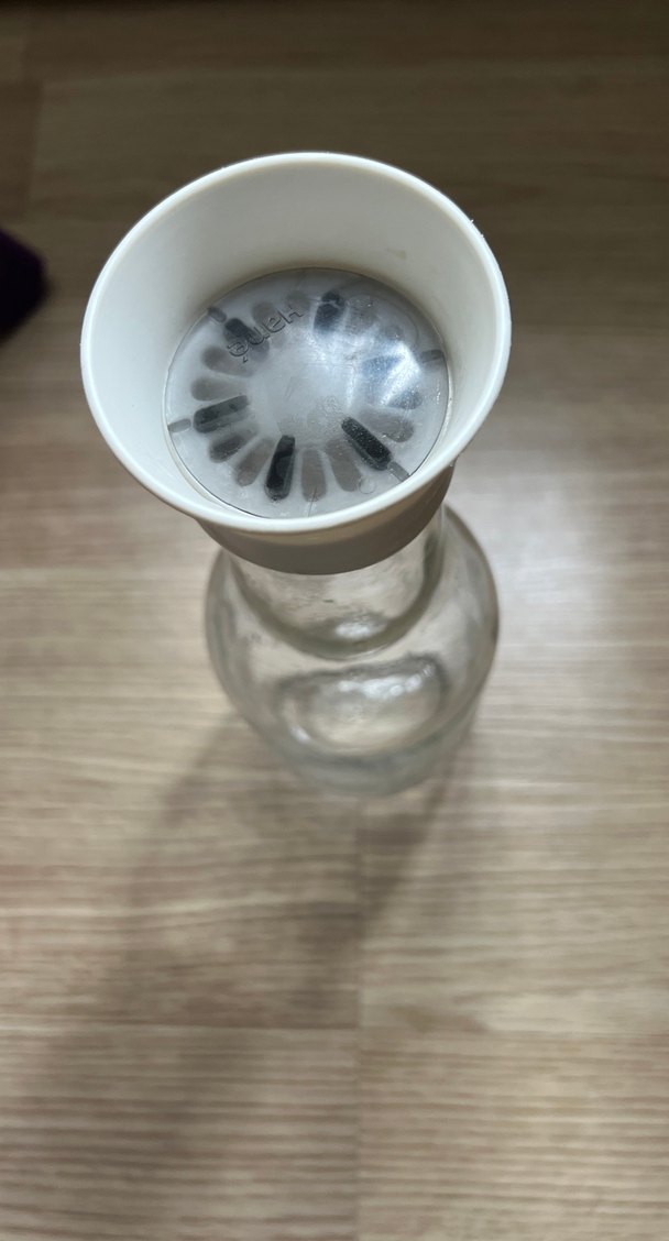 Beyaz Kapaklı Cam Soğuk İçecek Şişesi - Görsel 2