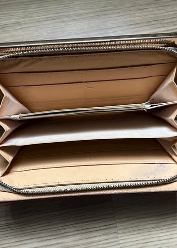 Kırmızı Parlak Deri Kadın Cüzdan - Görsel 8