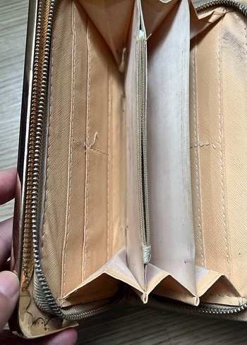 Kırmızı Parlak Deri Kadın Cüzdan - Görsel 7