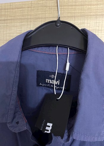 Düğmeli Uzun Kollu Mavi Erkek Gömlek - Görsel 2