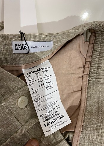 Bej Keten Erkek Pantolon Regular Fit - Görsel 6