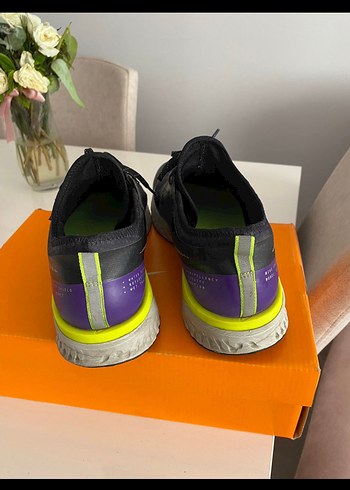 Erkek Mor Spor Ayakkabı Velcro Bağcıklı - Görsel 3