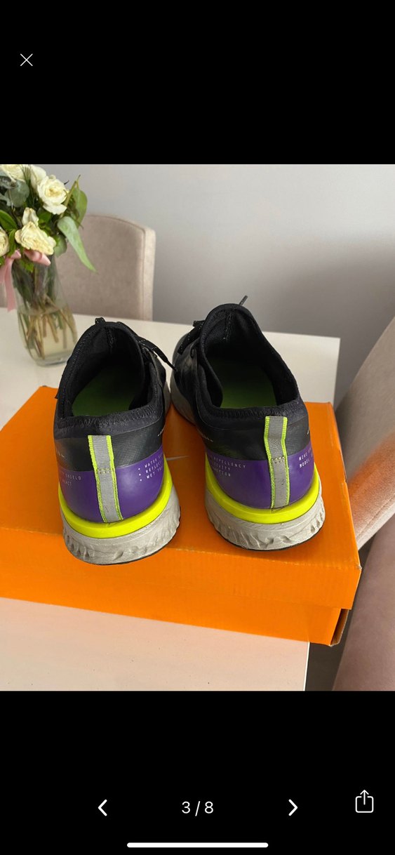 Erkek Mor Spor Ayakkabı Velcro Bağcıklı - Görsel 3