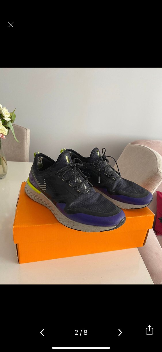 Erkek Mor Spor Ayakkabı Velcro Bağcıklı - Görsel 2