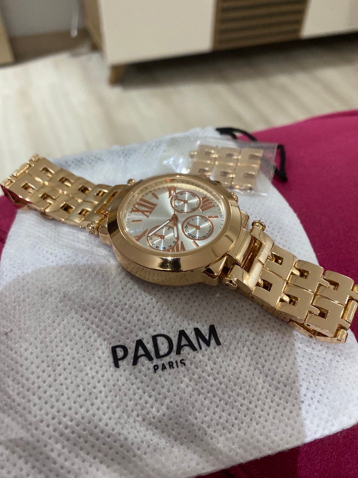 Altın Renkli Kadın Saat PADAM - Görsel 2