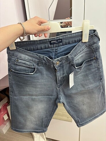 Erkek jean şort - Görsel 6