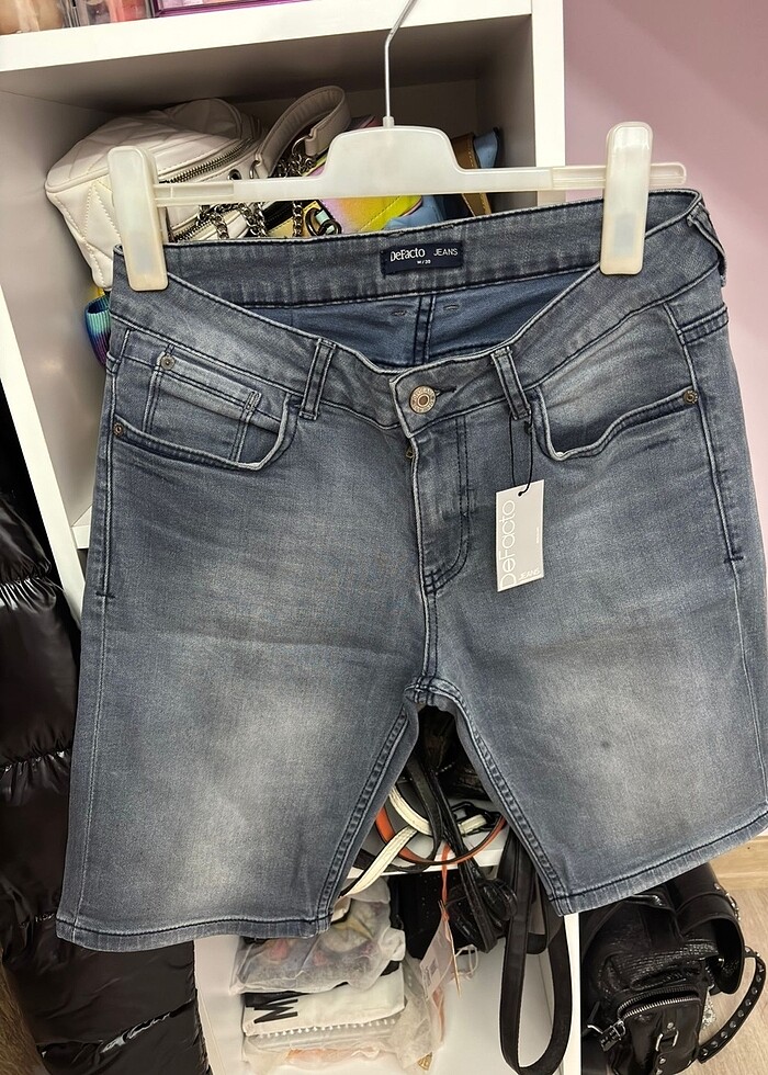 Erkek jean şort - Görsel 3