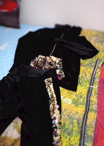 Kızlar İçin Çok Renkli Fermuarlı Salaş Eşofman - Görsel 2