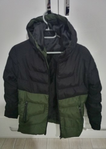 Erkek Çocuk Yeşil Fermuarlı Street Wear Mont - Görsel 3