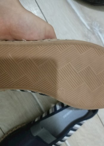 sıfır Lcw wakıkı erkek Lacivert Gri Çizgili Espadril - Görsel 3