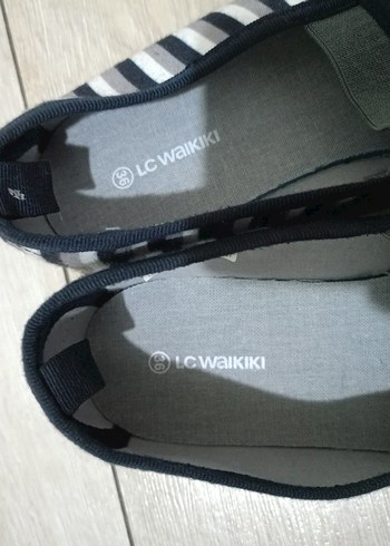 sıfır Lcw wakıkı erkek Lacivert Gri Çizgili Espadril - Görsel 2