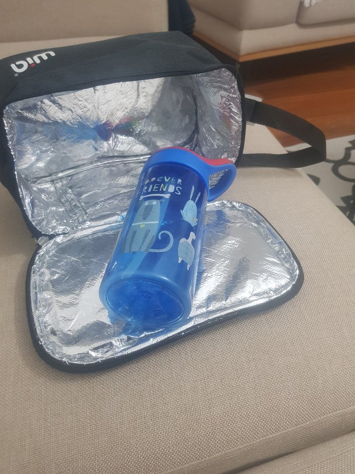 Çocuklar için Renkli Mavi Termos Matara - Görsel 4