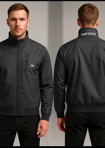 Lacoste Siyah Erkek Fermuarlı Ceket