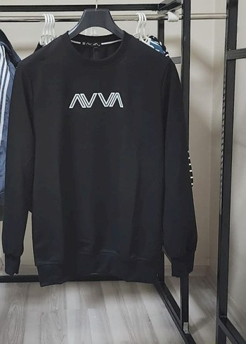 AVVA Siyah Uzun Kollu Sweatshirt