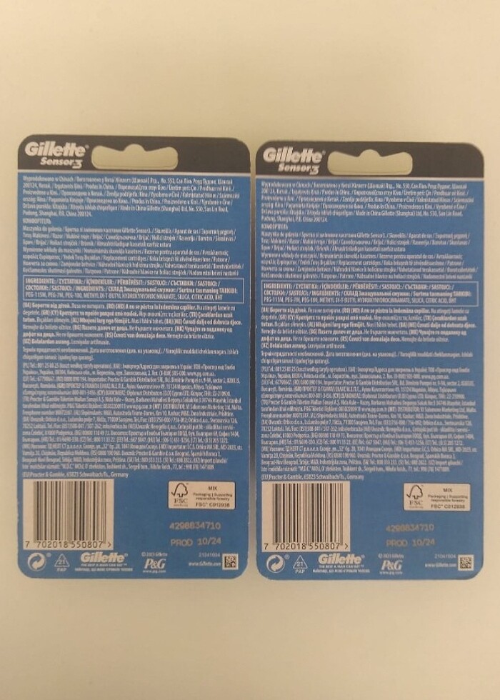 Gillette Sensor 3 Comfort Tıraş Bıçağı Seti 2 Paket - Görsel 5