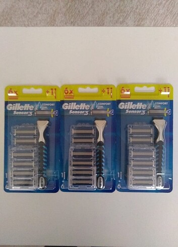Gillette Sensor 3 Comfort Tıraş Bıçağı ve Yedekleri 3 Paket - Görsel 2