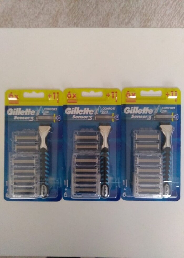 Gillette Sensor 3 Comfort Tıraş Bıçağı ve Yedekleri 3 Paket - Görsel 2