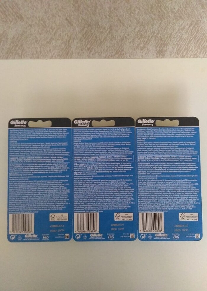 Gillette Sensor 3 Comfort Tıraş Bıçağı ve Yedekleri 3 Paket - Görsel 4