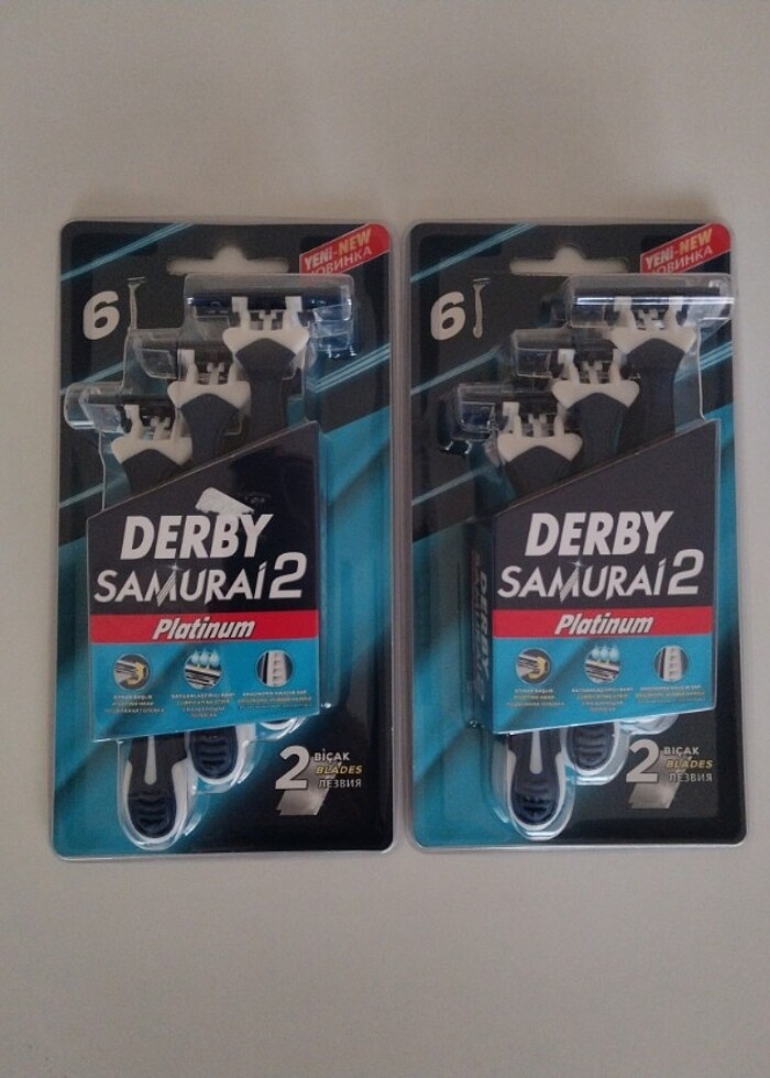 Derby Samurai Platinum 2 Tıraş Bıçağı 2 Paket - Görsel 2