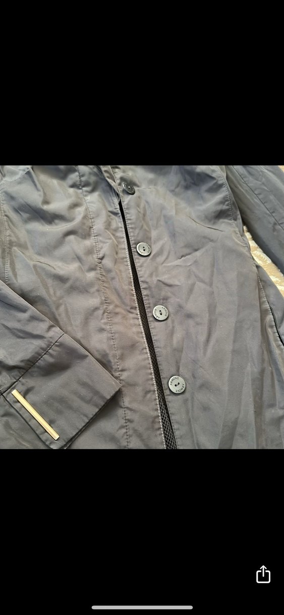 Drapeli Siyah Gotik Uzun Yağmurluk - Görsel 4