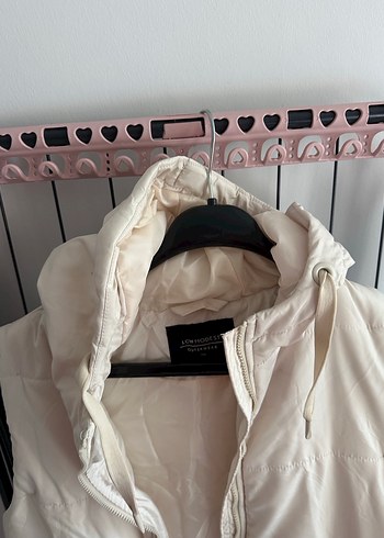 LCW Kadın Kapüşonlu Bej Şişme Yelek - Görsel 5