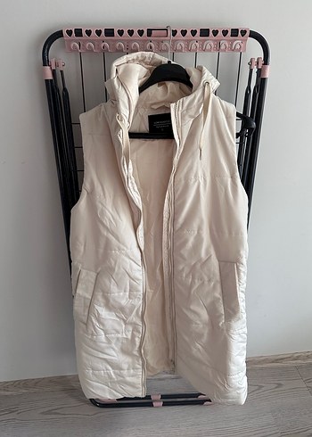 LCW Kadın Kapüşonlu Bej Şişme Yelek - Görsel 2