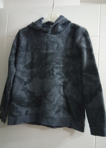 Erkek Çocuk Gri Batik Desenli Sweatshirt - Görsel 3