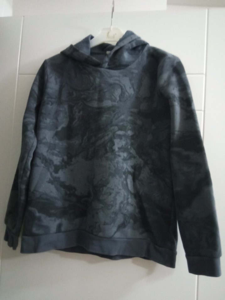 Erkek Çocuk Gri Batik Desenli Sweatshirt - Görsel 3