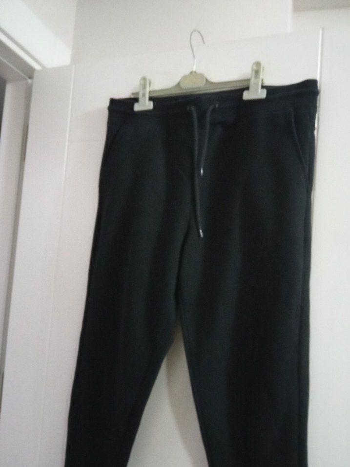 Siyah Fermuarlı Erkek Eşofman Altı - Görsel 2