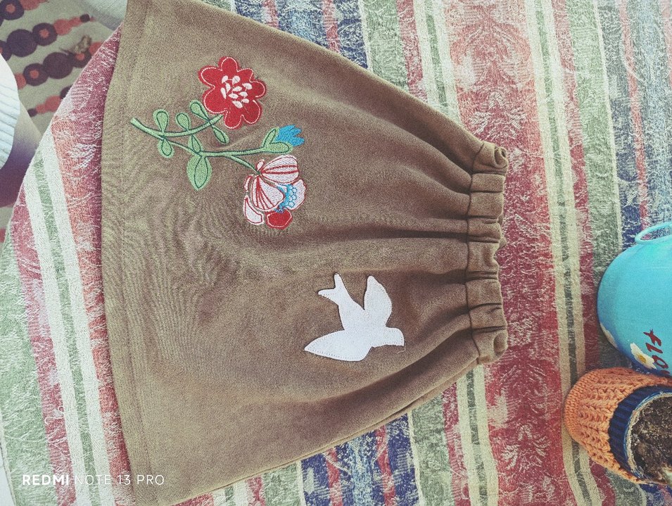 Pembe Örme Mini Etek - Görsel 3