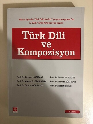Türk Dili ve Kompozisyon kitabı