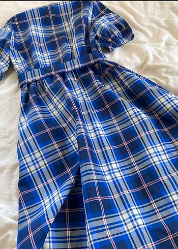 xs Beden Polyester Uzun Düğmeli Elbise