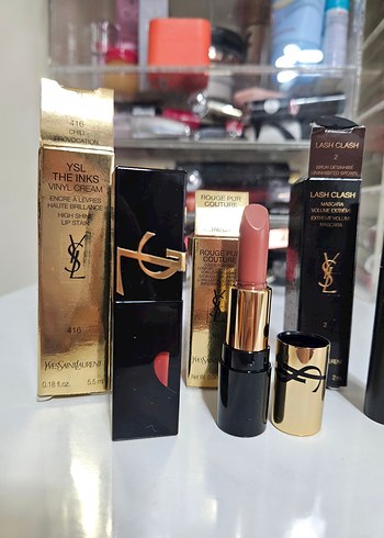 YSL Ruj ve maskara seti (3 lü ürün) - Görsel 4