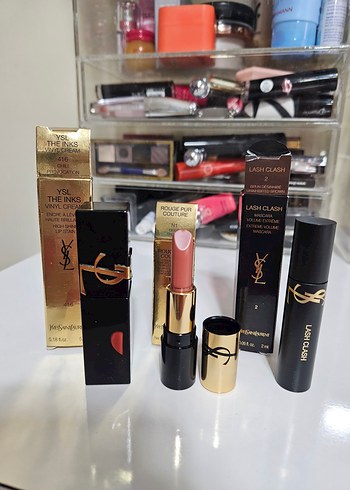 YSL Ruj ve maskara seti (3 lü ürün) - Görsel 2