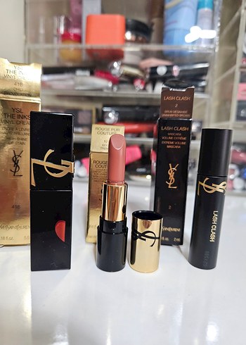 YSL Ruj ve maskara seti (3 lü ürün) - Görsel 5