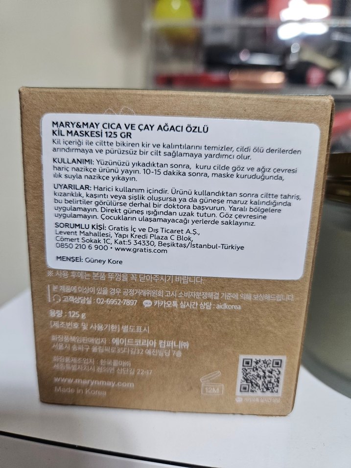 MARY&MAY Cica ve Çay Ağacı Özlü Kil Maskesi - Görsel 5