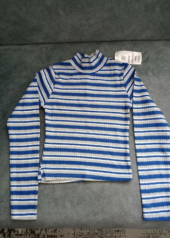 Kadın Çok Renkli Çizgili Boğazlı Triko - Görsel 5